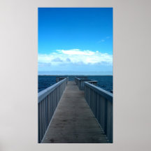 Dock Over The Ocean Print