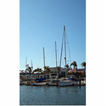 Docked boats photo sculpture
