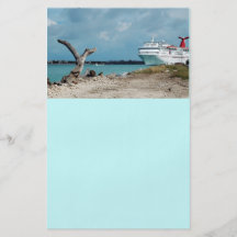 docked cruise shiop flyers