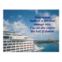 Docked in Nassau Postcard
