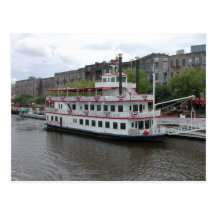 Docked Riverboat Savannah Georgia Postcards
