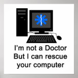 Docteur d'ordinateur affiches