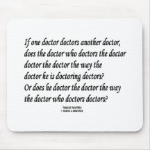 Doctor Doctor (Tongue Twister) Mousepad