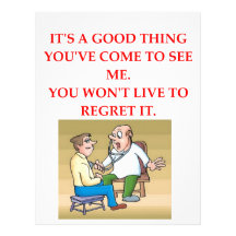 doctor joke customized letterhead