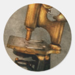 Doctor - Microscope -  The start of modern science Round Stickers