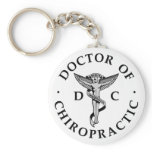 Doctor of Chiropractic Logo Keychain