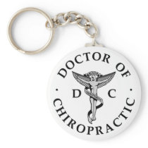 Doctor of Chiropractic Logo Keychain