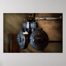 Doctor - Optometry - An old phoropter Print
