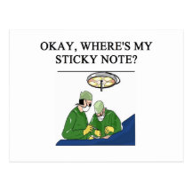 doctor physician surgeon joke post cards