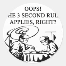 doctor physician surgeon joke round sticker
