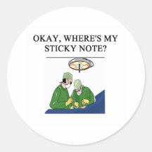 doctor physician surgeon joke sticker