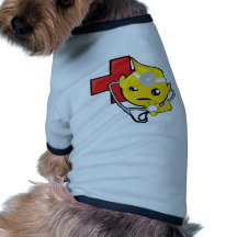 doctor smiley face pet shirt