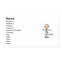 Doctor Stick Figure Business Card