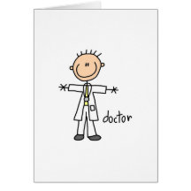 Doctor Stick Figure Greeting Cards