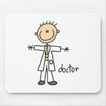 Doctor Stick Figure Mousepads