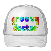 Doctors Birthday Christmas Parties : Groovy Doctor Trucker Hats