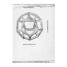 Dodecahedron, from 'De Divina Proportione' Stretched Canvas Print