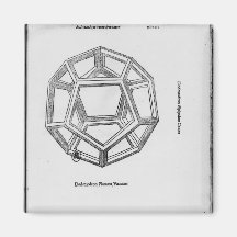 Dodecahedron, from 'De Divina Proportione' Magnet