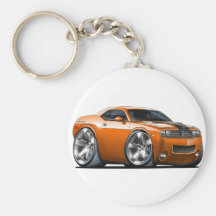 Dodge Challenger Orange Car Key Chains