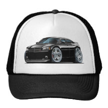 Dodge Charger Daytona Black Car Hats