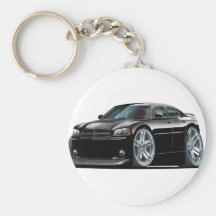 Dodge Charger Daytona Black Car Key Chains