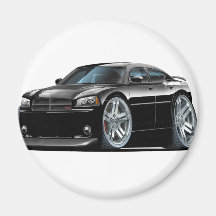 Dodge Charger Daytona Black Car Magnets