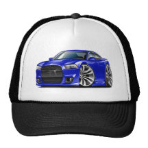 Dodge Charger SRT8 Blue Car Mesh Hat