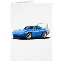 Dodge Daytona Blue Car Card