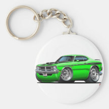 Dodge Demon Green Car Keychain