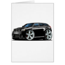 Dodge Magnum Black Car Greeting Cards