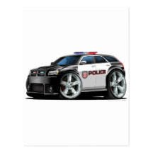Dodge Magnum Police Car Post Card