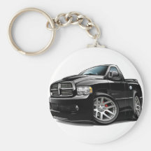 Dodge SRT10 Ram Black Keychain