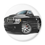 Dodge SRT10 Ram Black Refrigerator Magnet