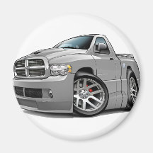 Dodge SRT10 Ram Grey Fridge Magnets