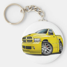 Dodge SRT10 Ram Yellow Key Chain