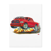 Dodge SRT10 Red Dual Cab Truck Postcards