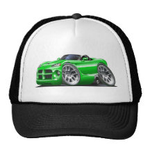 Dodge Viper Roadster Green Car Trucker Hat