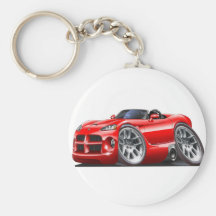 Dodge Viper Roadster Red Car Key Chain