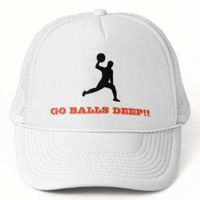 dodgeball, GO BALLS DEEP!! Trucker Hats by moetor05