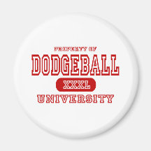 Dodgeball University Fridge Magnets