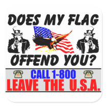 Does My Flag Offend You? Sticker