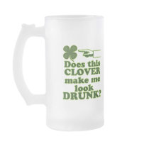 Does this clover make me look drunk? coffee mugs