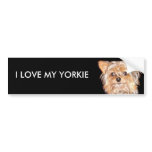 Dog 4, I LOVE MY YORKIE, Bumper Sticker