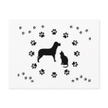 Dog and Cat Postcard