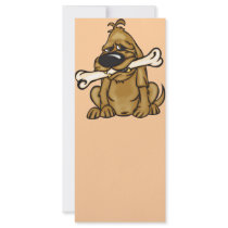 Dog and His Bone Rack Card