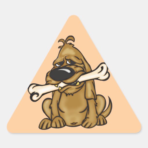 Dog and His Bone Sticker