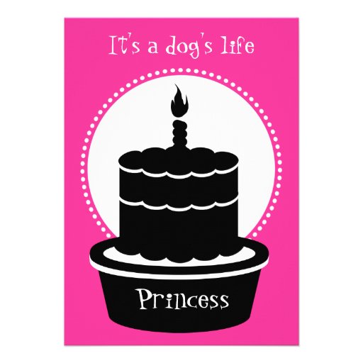 Dog Birthday Invitation - Dog's Life & Paw-ty!