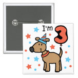 Dog Birthday Three Pin