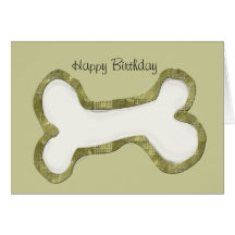 Dog Bone Art Gifts Greeting Cards
