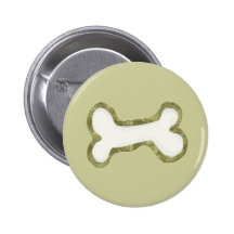 Dog Bone Art Gifts Pinback Buttons